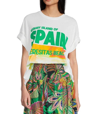 GB Oversized Destination Tropical Graphic T-Shirt