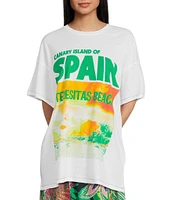 GB Oversized Destination Tropical Graphic T-Shirt