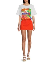 GB Oversized Destination Tropical Graphic T-Shirt