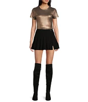 GB Pleated Mini Skirt