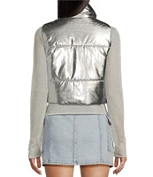 GB Metallic Puffer Vest