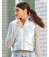 GB Metallic Puffer Vest