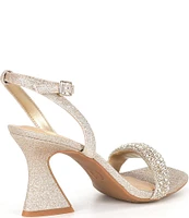 GB Razl-Dazl Rhinestone Sculpted Heel Dress Sandals