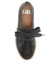 GB Re-Vival Rhinestone Embellished Lace-Up Platform Oxfords