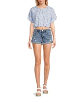 GB Roll Cuff Denim Shorts