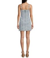 GB Rosette Denim Mini Dress