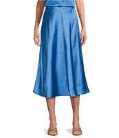 GB Satin Midi Skirt