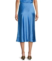 GB Satin Midi Skirt