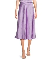 GB Satin Midi Skirt