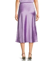 GB Satin Midi Skirt