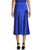 GB Satin Midi Skirt