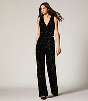 GB Coordinating Sequin Wide Leg Pants