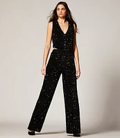 GB Coordinating Sequin Wide Leg Pants