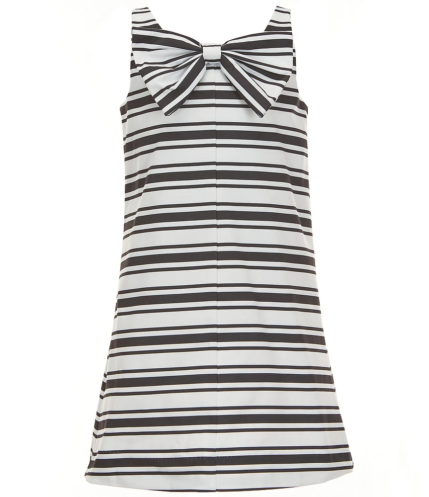 GB Social Big Girls 7-16 Striped Bow Front Shift Dress