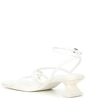 GB Social-Ite Leather Sculpted Strappy Heel Sandals