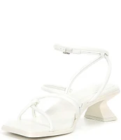 GB Social-Ite Leather Sculpted Strappy Heel Sandals