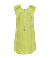 GB Social Little Girls 2-6X Bow Shoulder Linen Dress