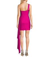 GB Social One Shoulder Jersey Dress