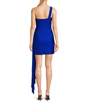 GB Social One Shoulder Jersey Dress