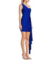 GB Social One Shoulder Jersey Dress