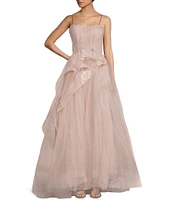 GB Social Strapless Tulle Ball Gown