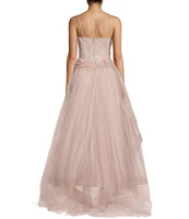 GB Social Strapless Tulle Ball Gown