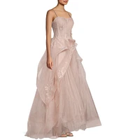 GB Social Strapless Tulle Ball Gown