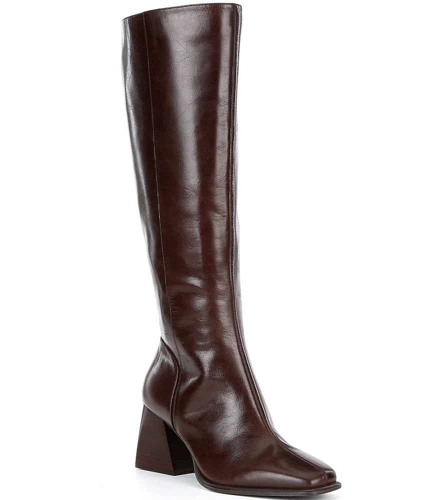 GB Sole-Sister Leather Block Heel Tall Boots