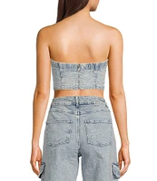 GB Strapless Denim Top