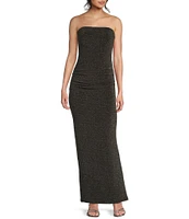 GB Strapless Mesh Tube Long Dress