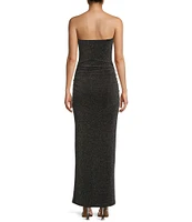 GB Strapless Mesh Tube Long Dress