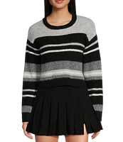 GB Stripe Crew Neck Sweater