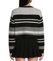 GB Stripe Crew Neck Sweater