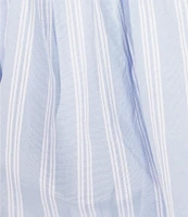 GB Striped Poplin Bubble Coordinating Mini Skirt