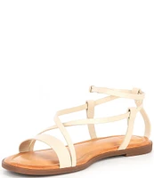 GB Sun-Rise Leather Strappy Flat Sandals