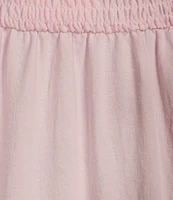 GB Tie Neck Short Sleeve Tiered Midi Dress
