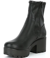 GB Tough-Love Stretch Lug Heel Platform Booties