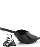 GB Vibe-Check Leather Sculpted Heel Sandals