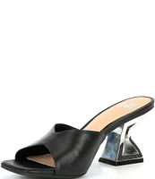 GB Vibe-Check Leather Sculpted Heel Sandals