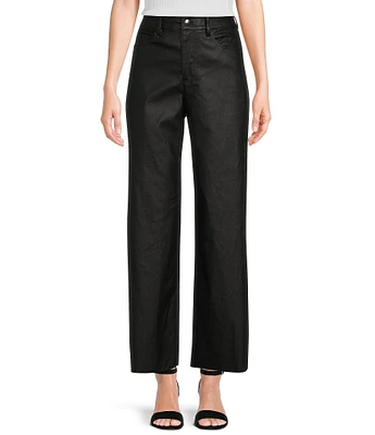 GB Wide Leg Coated Pants