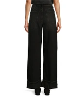 GB Wide Leg Cuff Denim Jeans