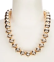 Gemma Layne Ball Statement Necklace with Pave Stones