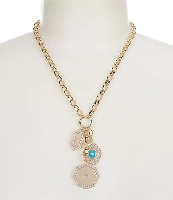 Gemma Layne Delicate Charm Cluster Short Pendant Necklace
