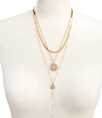 Gemma Layne Delicate Crystal Short Multi Strand Necklace