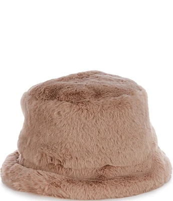 Gemma Layne Faux Fur Bucket Hat