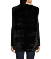 Gemma Layne Faux Fur Long Vest