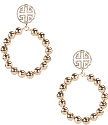 Gemma Layne Geometric Ball Circle Orbital Earrings