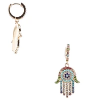 Gemma Layne Hamsa Hand Drop Earrings