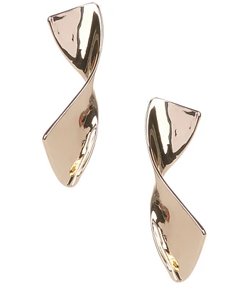 Gemma Layne Metal Twist Drop Earrings