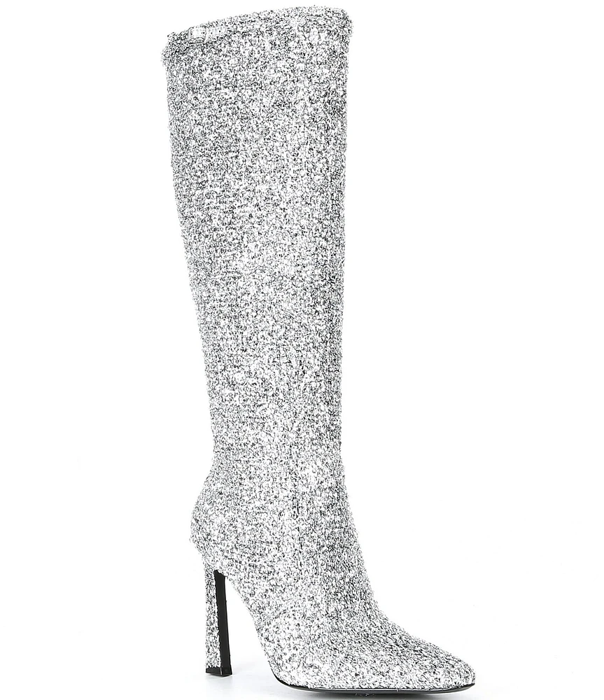 Gianni Bini Adams Sparkle Tinsel Stiletto Tall Boots